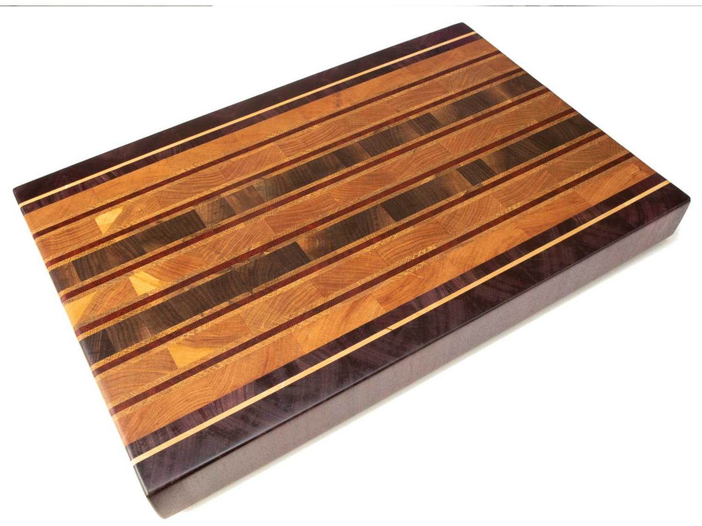Tabla de cocina de cerezo, arce, nogal americano, roble americano, purple heart y padauk / PRAESTAWOOD