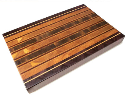 Tabla de cocina de cerezo, arce, nogal americano, roble americano, purple heart y padauk / PRAESTAWOOD