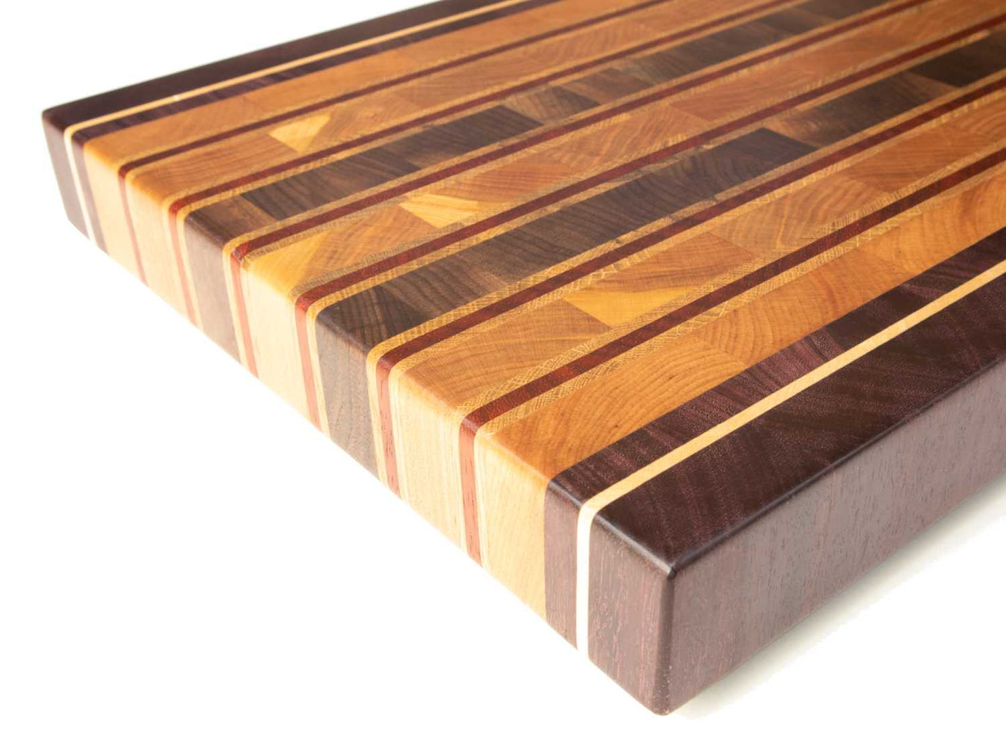 Tabla de cocina de cerezo, arce, nogal americano, roble americano, purple heart y padauk / PRAESTAWOOD