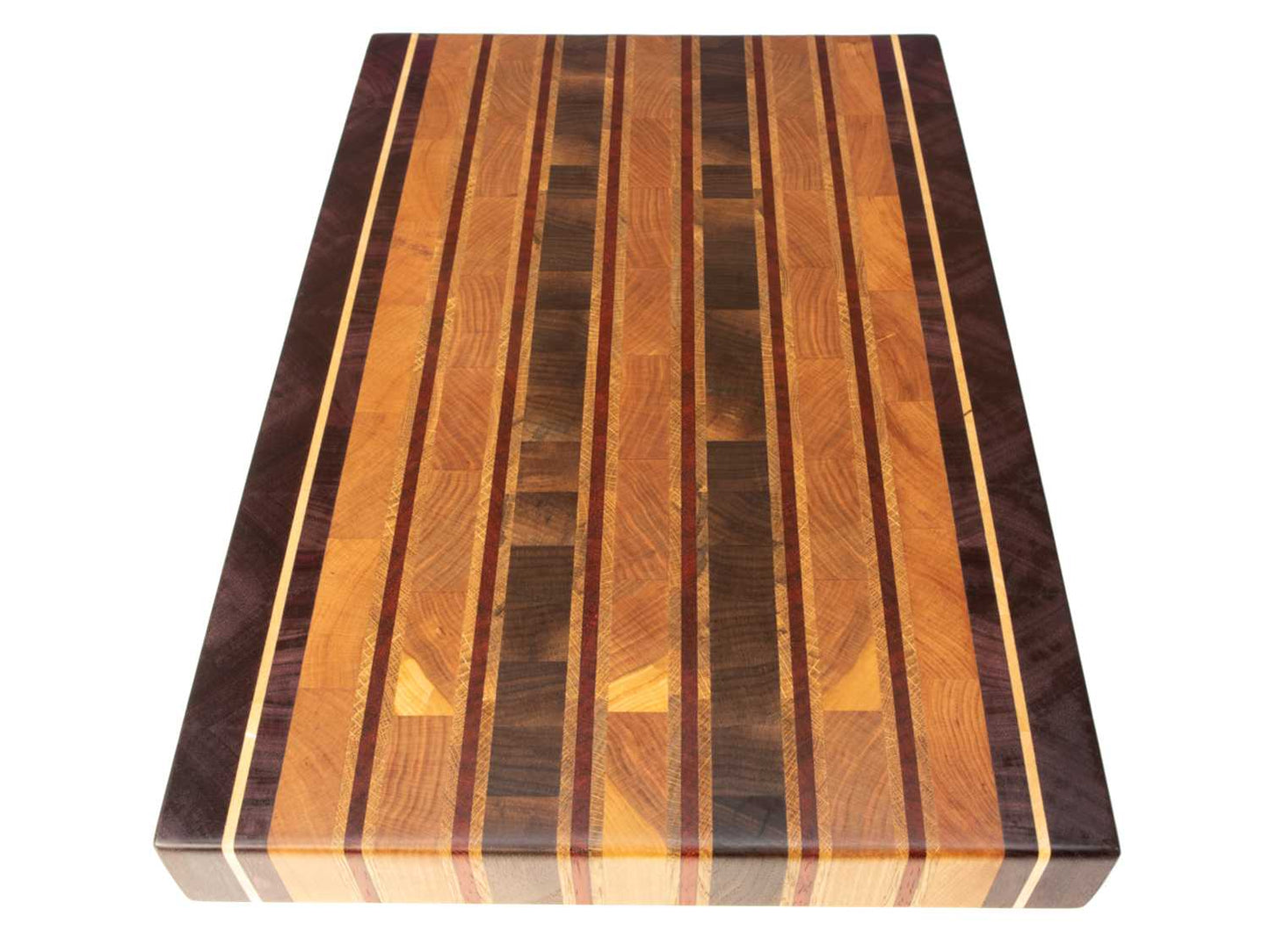 Tabla de cocina de cerezo, arce, nogal americano, roble americano, purple heart y padauk / PRAESTAWOOD