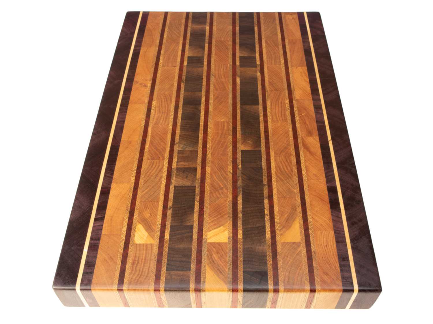 Tabla de cocina de cerezo, arce, nogal americano, roble americano, purple heart y padauk / PRAESTAWOOD