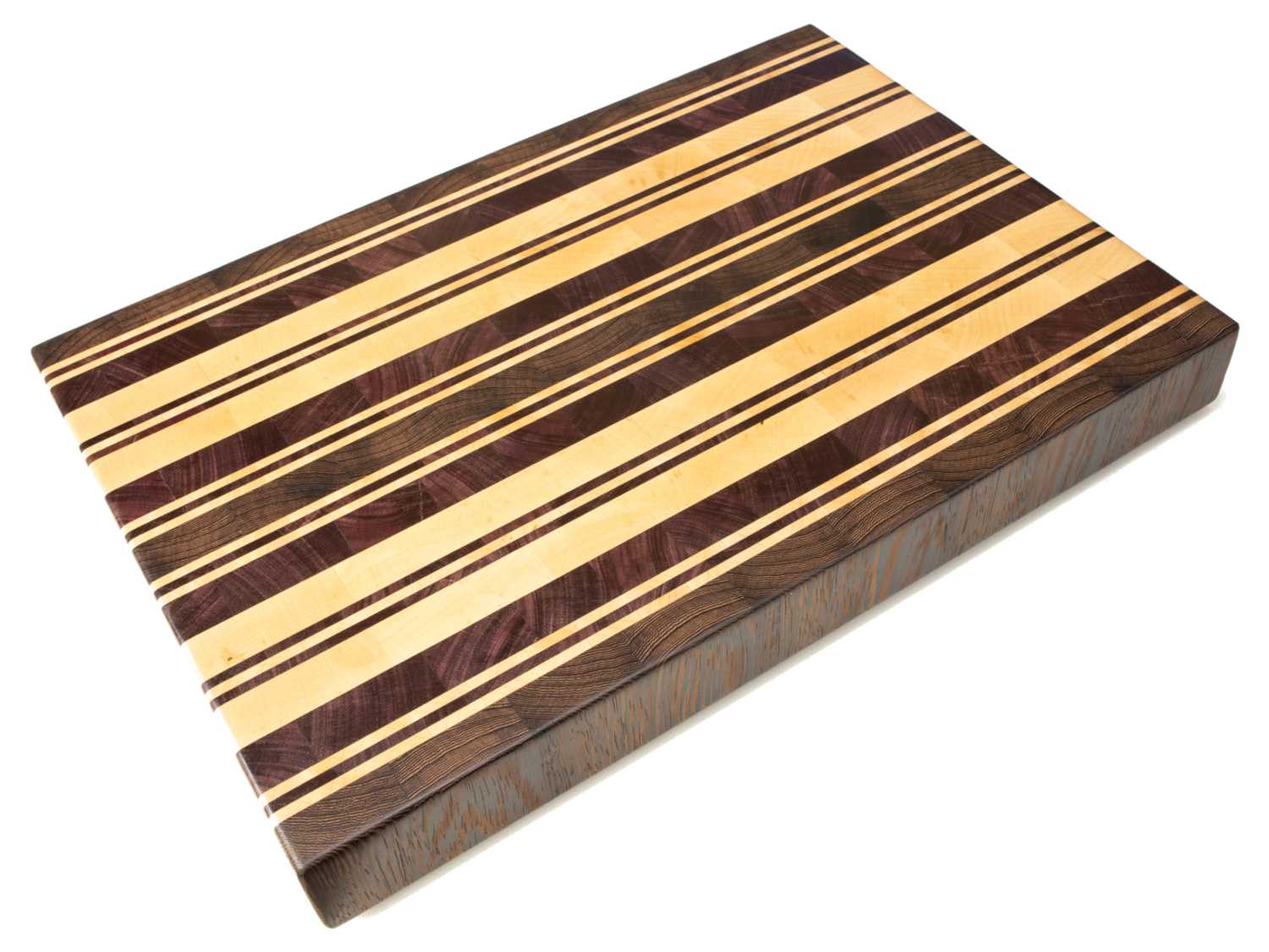 tabla de cocina de arce, purple heart y wengué - PRAESTAWOOD
