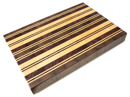 tabla de cocina de arce, purple heart y wengué - PRAESTAWOOD