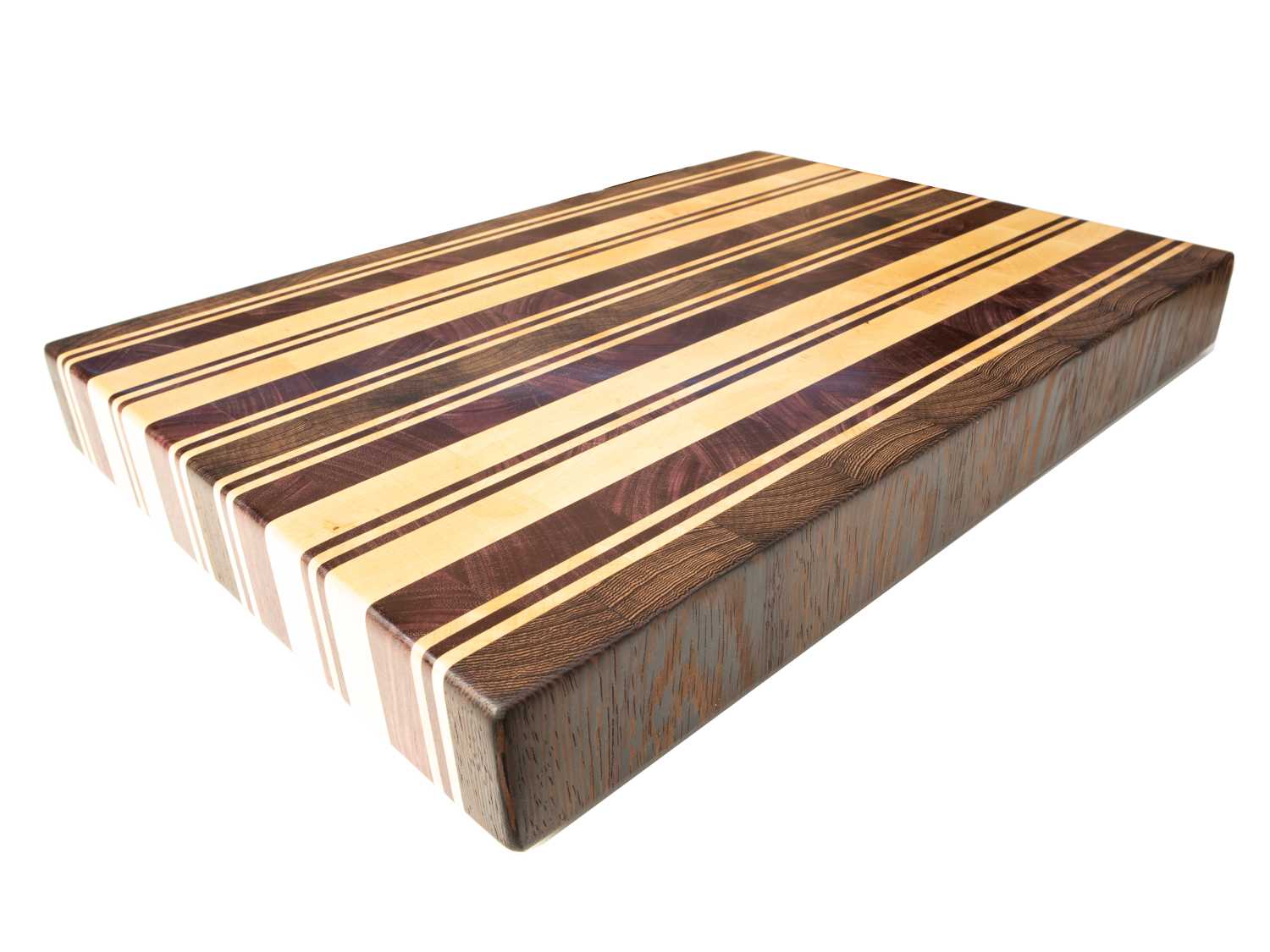 tabla de cocina de arce, purple heart y wengué - PRAESTAWOOD