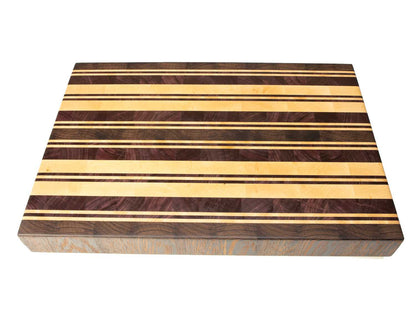 tabla de cocina de arce, purple heart y wengué - PRAESTAWOOD